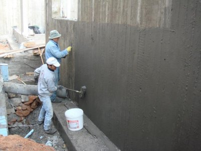 Латексная гидроизоляция цементными материалами